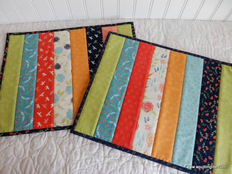 Easy Quilt-As-You-Go Place Mats