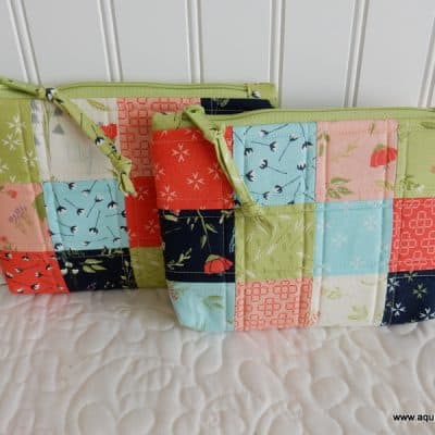 Patchwork Bag Tutorial featured by top US quilting blog, A Quilting Life: image of pretty patchwork bag