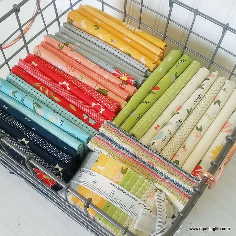 Sewing Room Organization featured by top US quilting blog, A Quilting Life: image ofClover Hollow fabrics