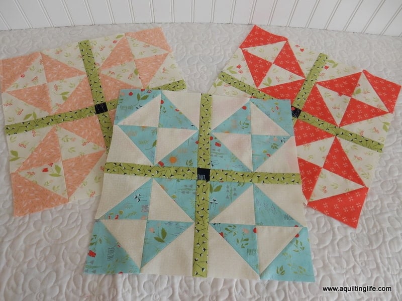 Hope Chest Quilt Blocks with The Front Porch fabric