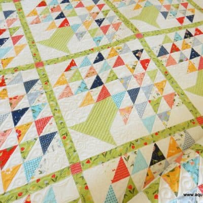 Family Tree Quilt by A Quilting Life in Clover Hollow fabric