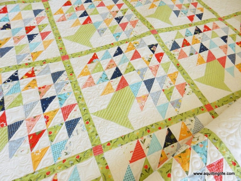 Family Tree Quilt by A Quilting Life in Clover Hollow fabric