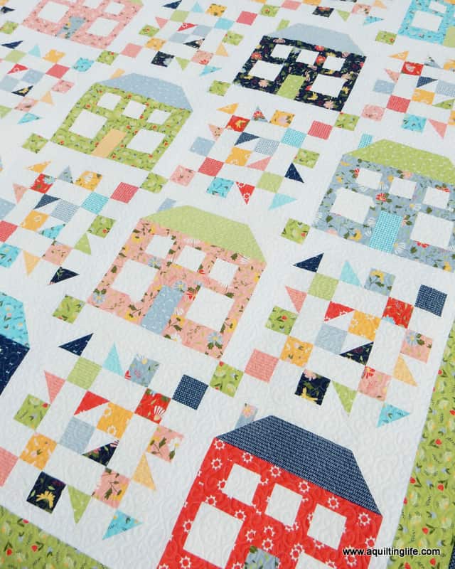 Be My Neighbor quilt in Clover Hollow fabrics