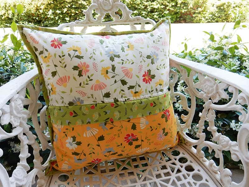 Clover Hollow Dresden Pillow back