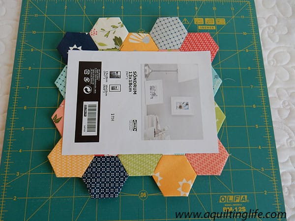 hexagons with cutting guide