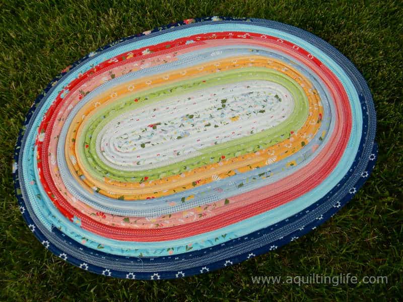 Clover Hollow Jelly Roll Rug Project - A Quilting Life