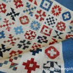 Red, Blue, and Cream Quilt Finish