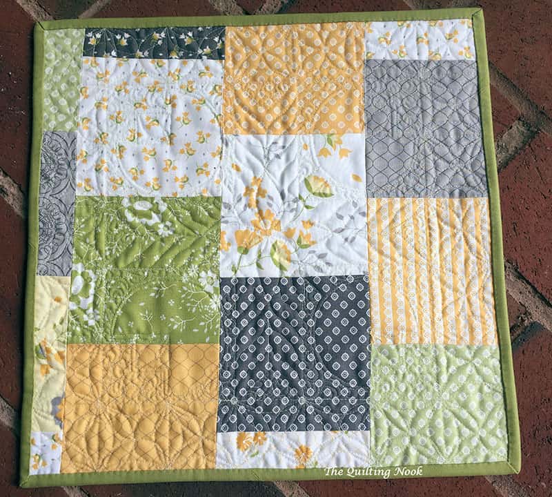 Scrappy Back for a Mini Quilt