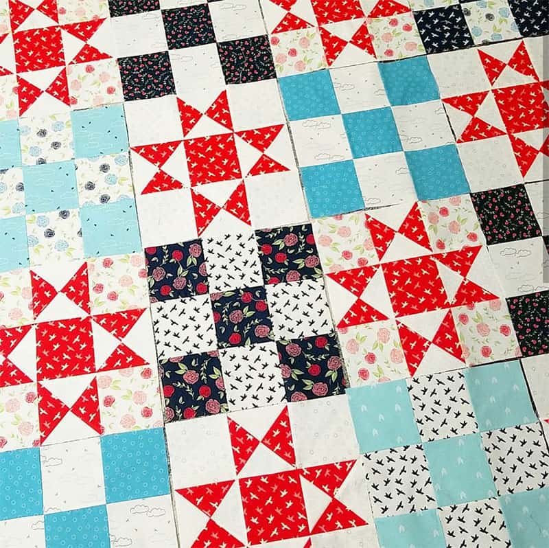 patriotic stars quilt blocks