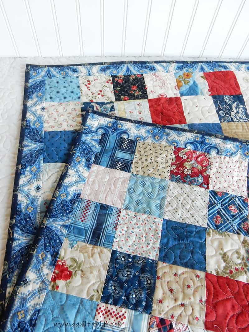 simple quilted pillow shams with binding
