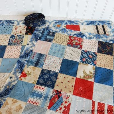 simple patchwork with binding
