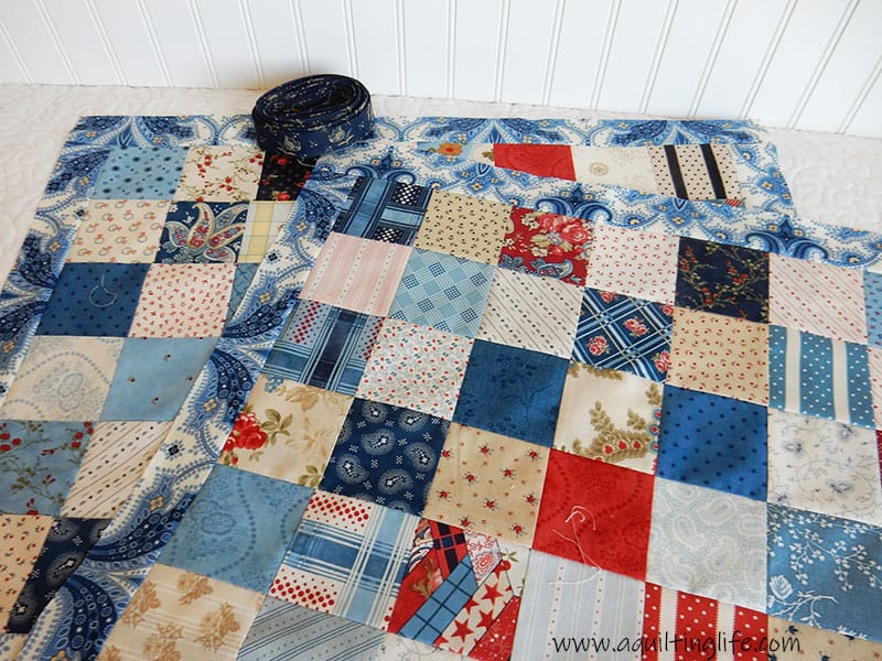 simple patchwork with binding