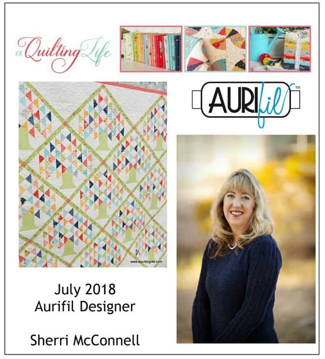 Aurifil July 2018 Block of the Month