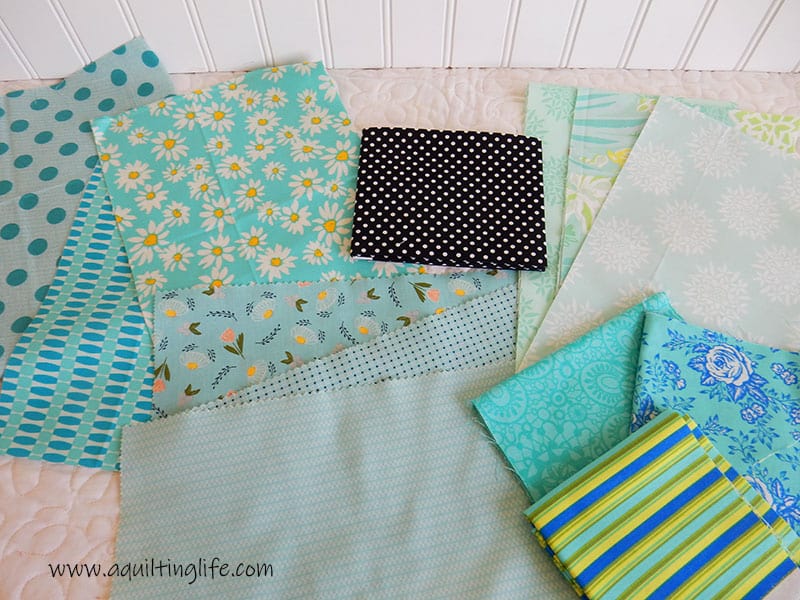 Aurifil July Block of the Month Fabric Pull