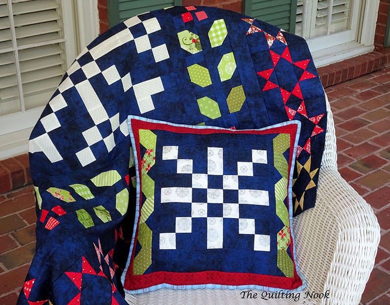 Christmas Pillow and throw quilt