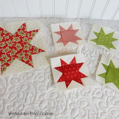 Christmas star blocks