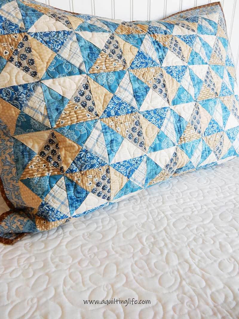 Quarter Square Triangle Pillow Sham