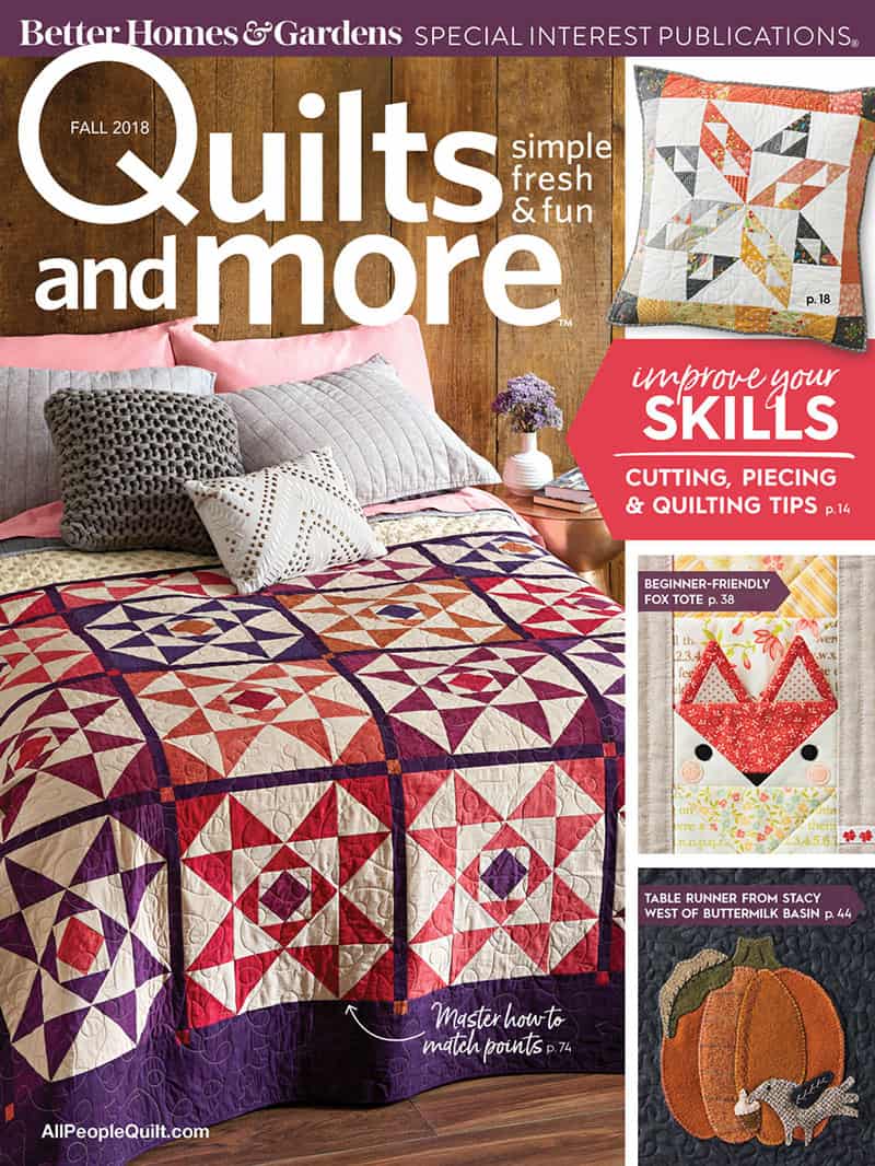 Quilts & More Fall 2018 Cover