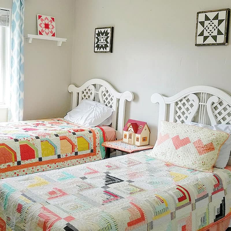 Summer Quilts on Beds