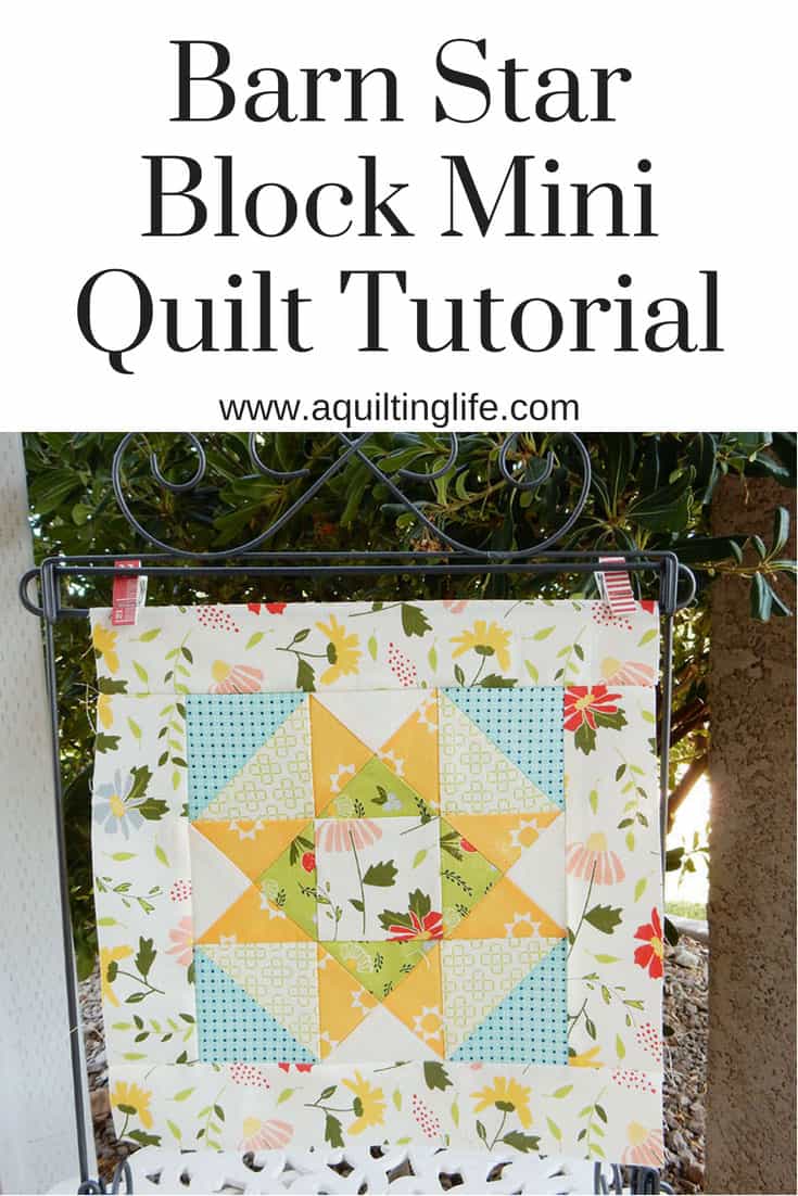 Barn Star Mini Quilt Blocks Tutorial