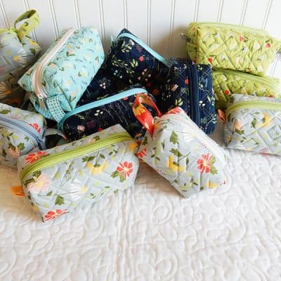Simple Quilted Zipper Bags