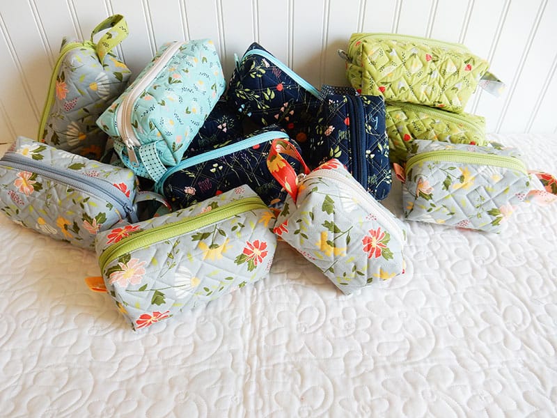 Simple Quilted Zipper Bags