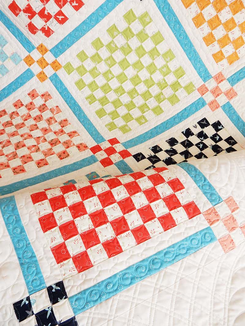 Tips for Pressing Quilt Strip Sets featured by top US quilting blog, A Quilting Life: image of Patchwork Garden Quilt