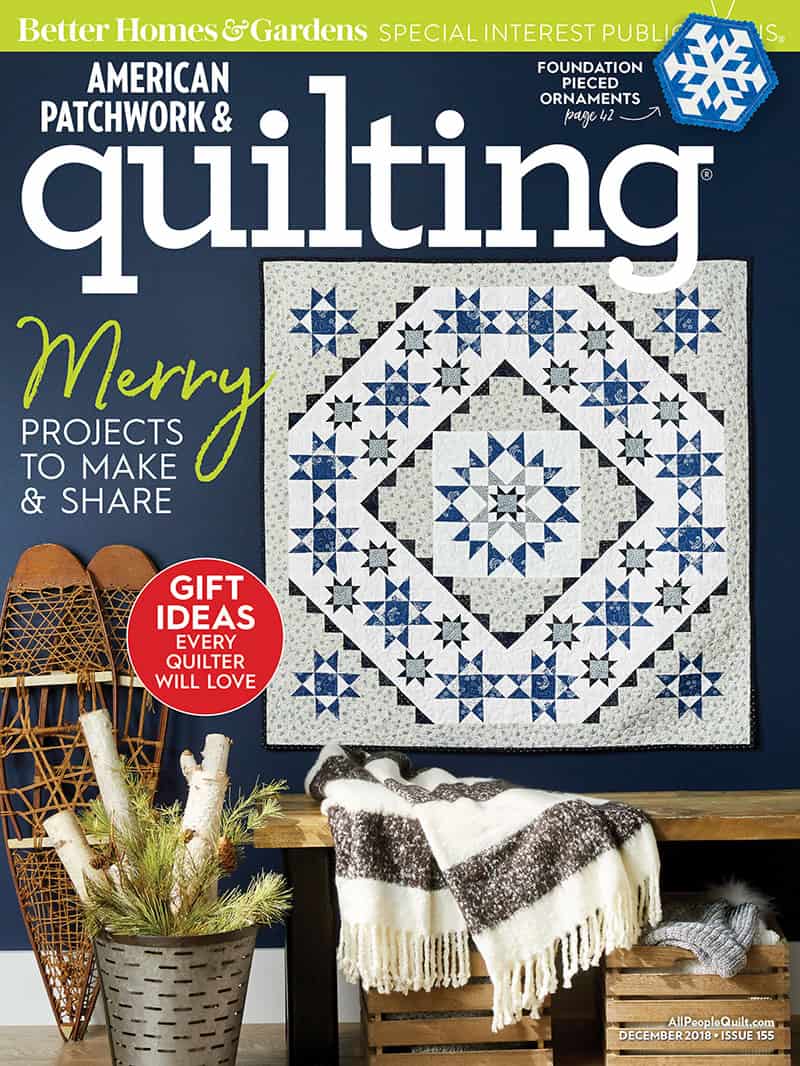 American Patchwork & Quilting December 2018 Cover Image