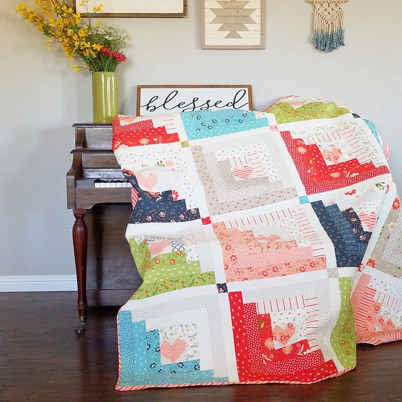 Hearts at Home Jelly Roll Quilt
