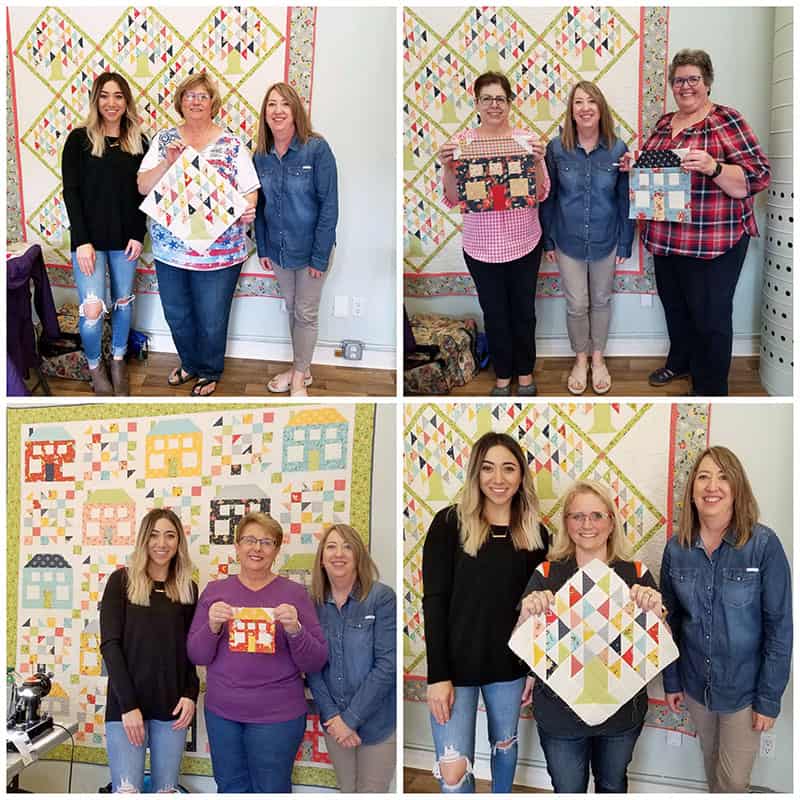 quilt classes & retreat weekend collage photo