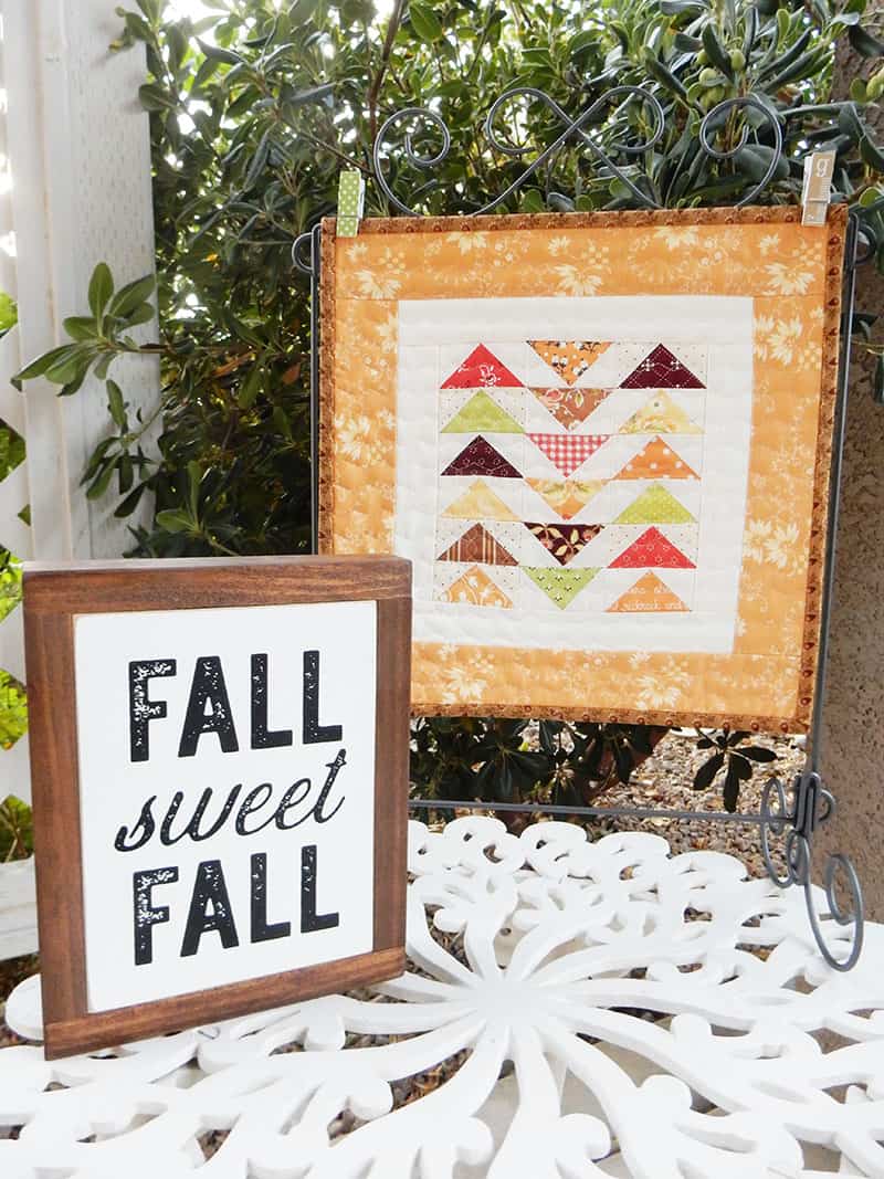 Fall Mini Quilt by A Quilting Life
