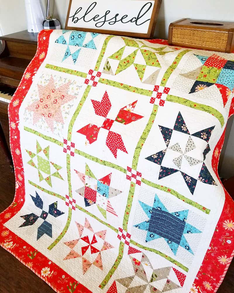 Garden Stars Sampler Quilt 