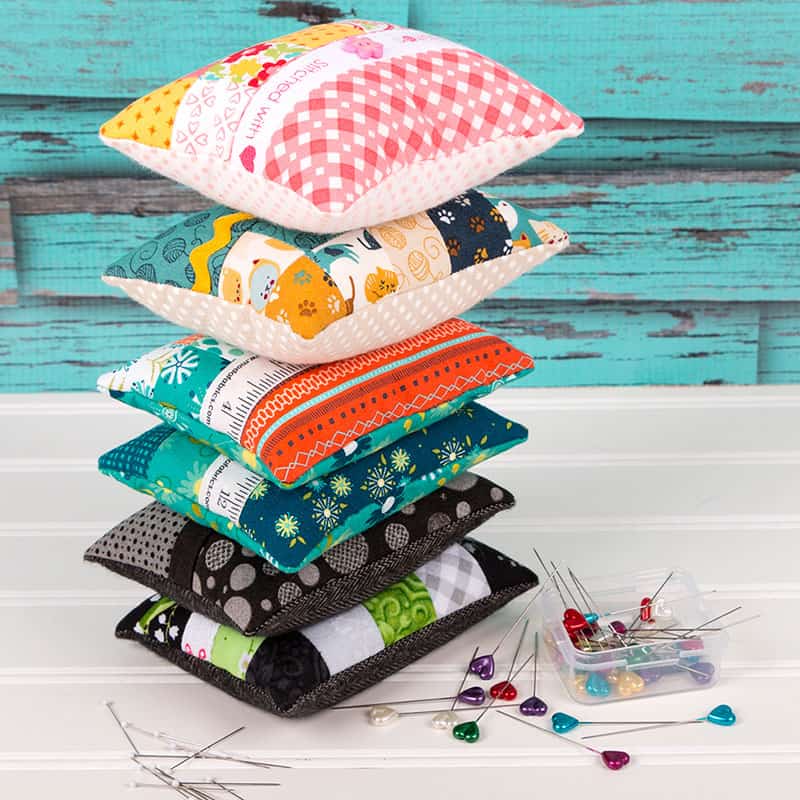 Sew Tiny Pin Cushion with Pins — Treehouse Fiber Arts