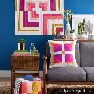 Patchwork Storage Cube in Quilts & More Winter 2019
