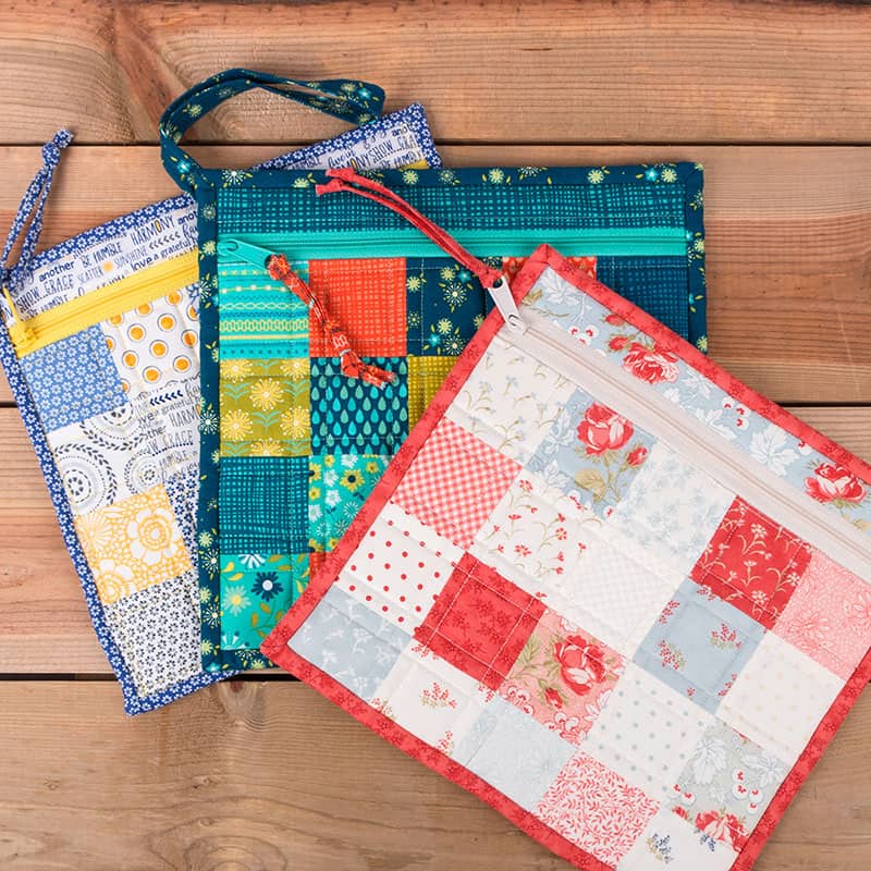 Fat Quarter Shop Simple Zipper Bag Remix