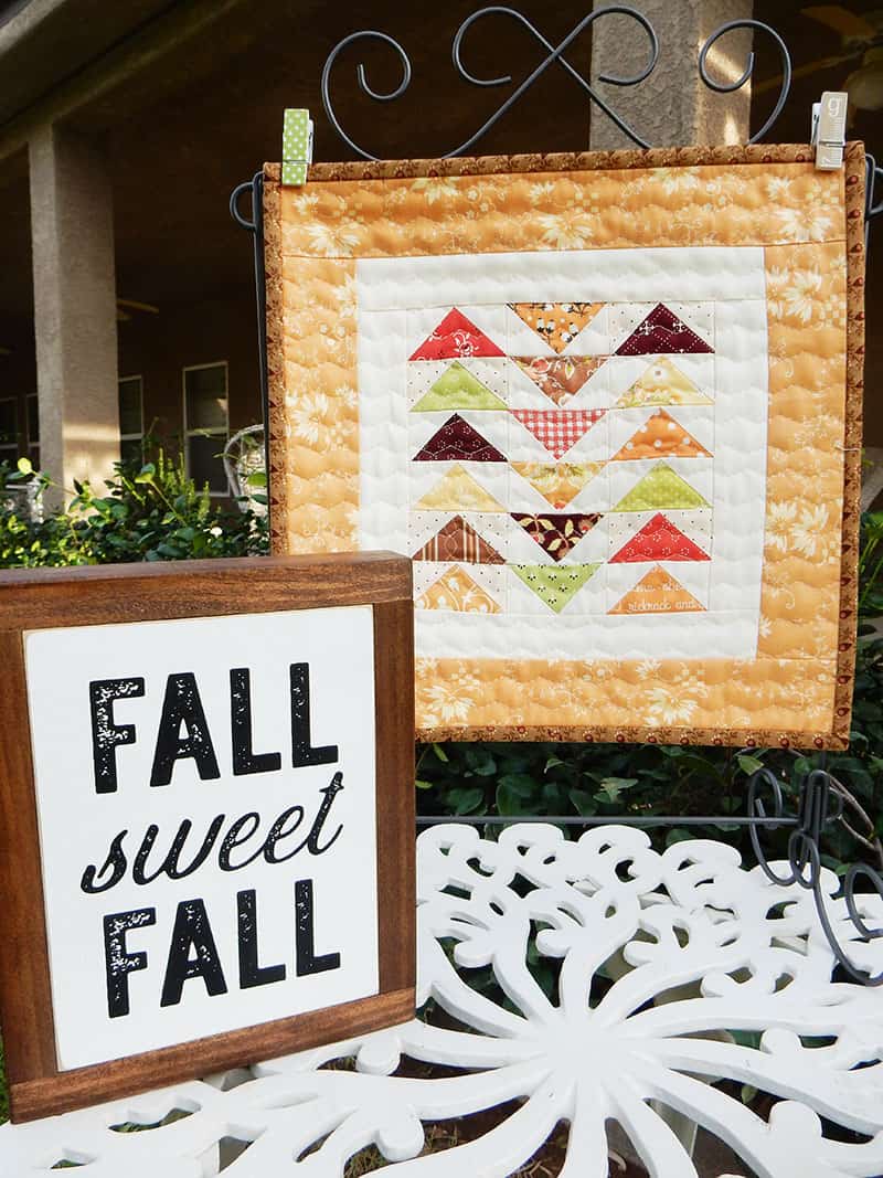 Fall Flying Geese Mini Quilt