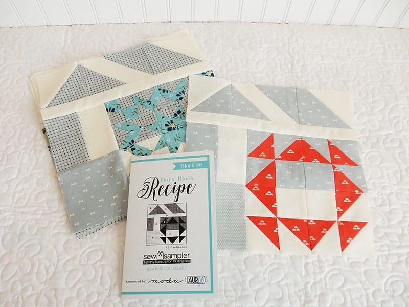 November Sew Sampler Box Barn Block 8