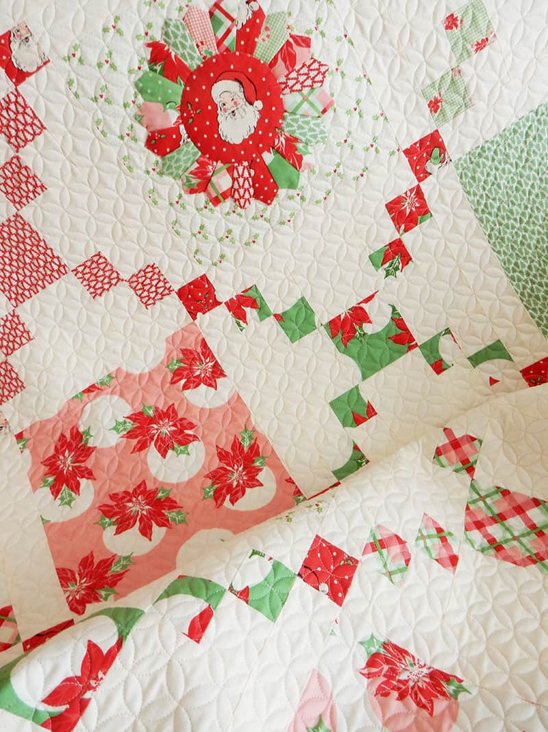 Pot Luck Quilt in Swell Christmas fabrics
