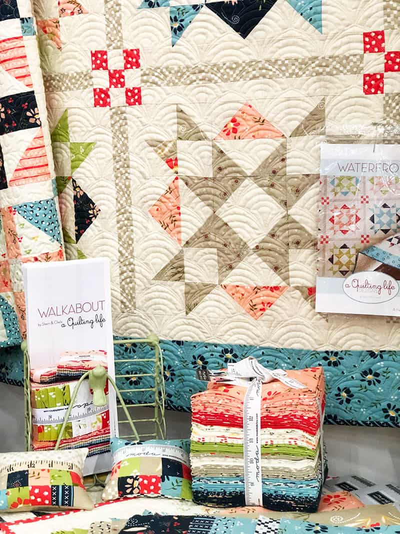 a quilting life booth close up