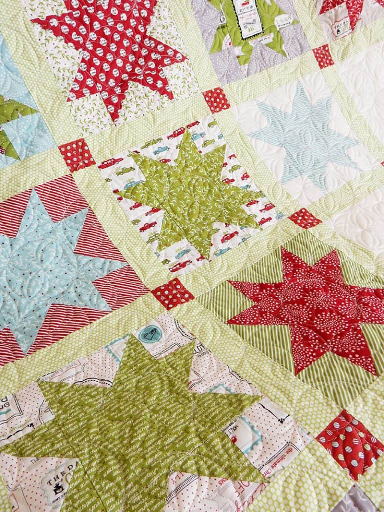 Hometown quilt in Sweetwater Christmas fabrics