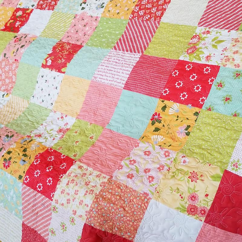 Sew your Stash, a quilting series features by top US quilting blog, A Quilting Life: image of Clover Hollow Quilt
