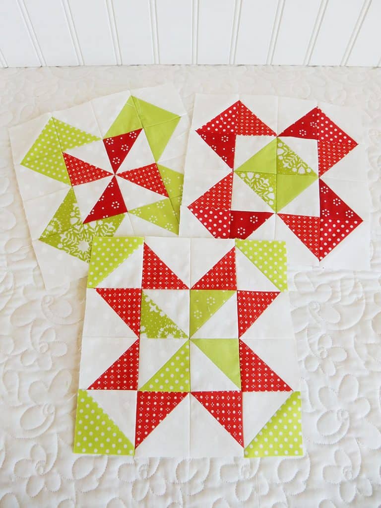Quilting Life BOM Red and Green Blocks