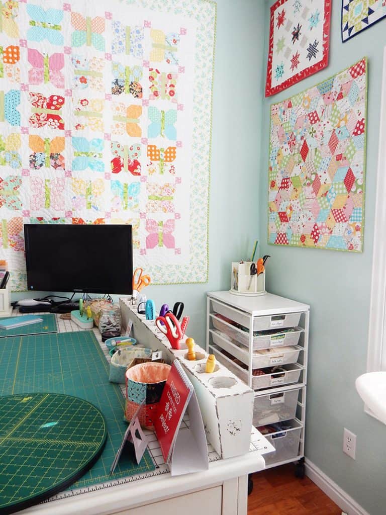 Sewing Room Corner from A Quilting Life