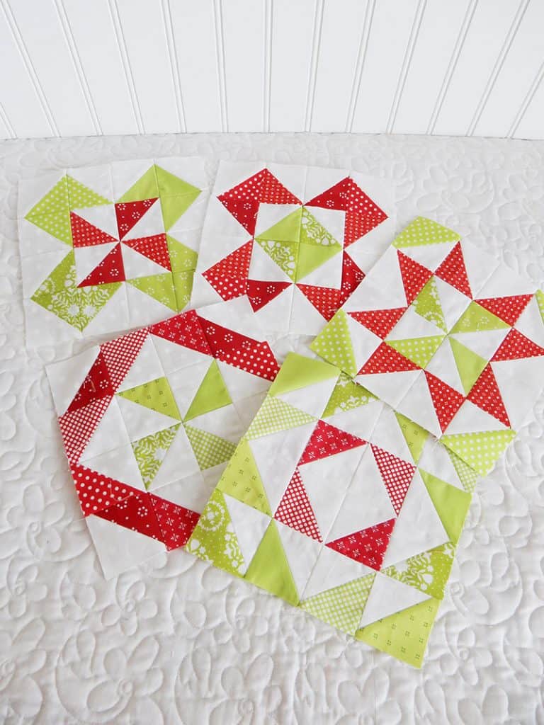 Quilting Life 2019 Block of the Month Christmas version blocks