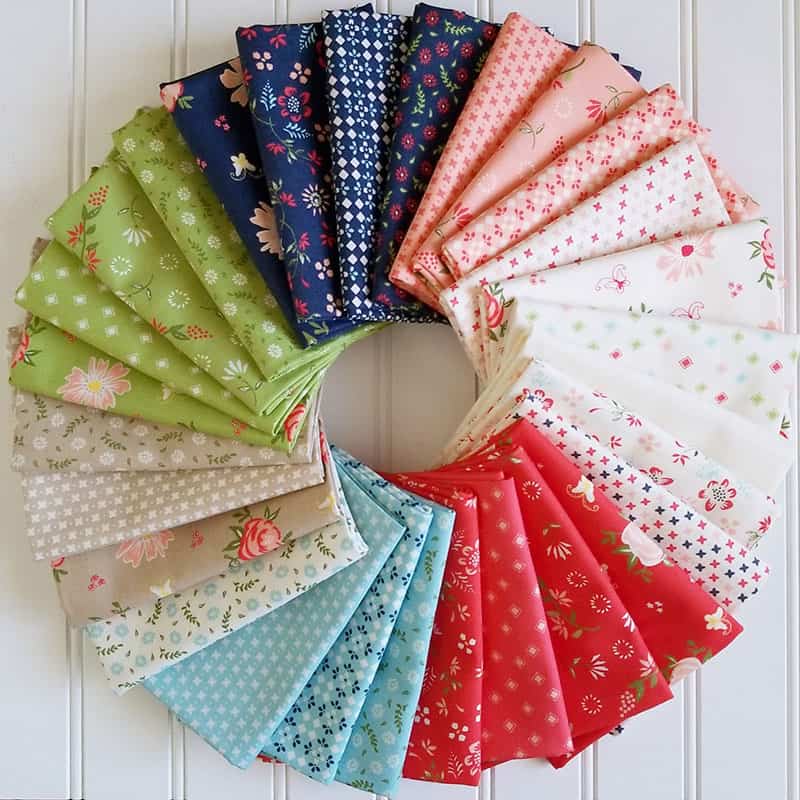 Saturday Seven Inspiration for Quilters, a quilting series featured by top US quilting blog, A Quilting Life: image of Harper's Garden Fabrics