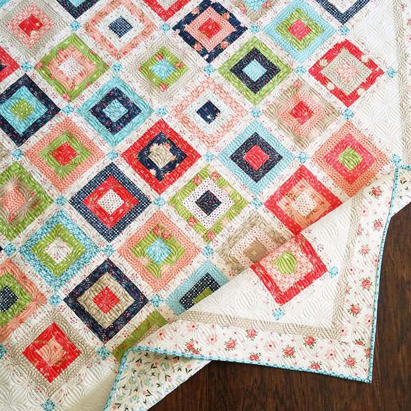 Saturday Seven Inspiration for Quilters, a quilting series featured by top US quilting blog, A Quilting Life: image of Weekender Honeybun & Charm Quilt