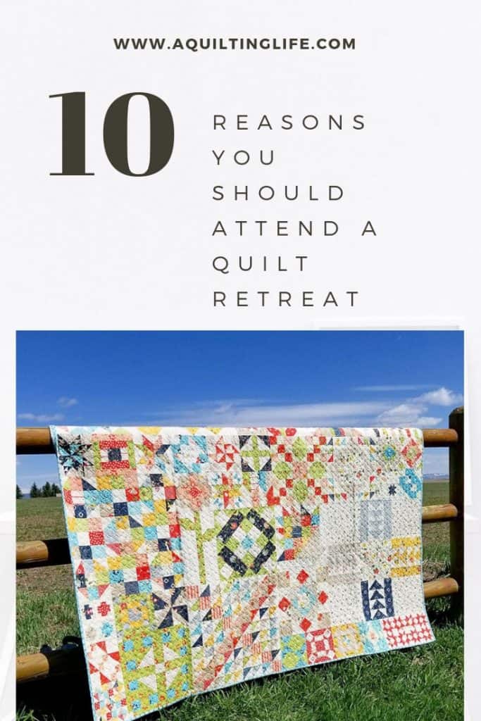 Quilt Retreat featured by top US quilting blog A Quilting Life