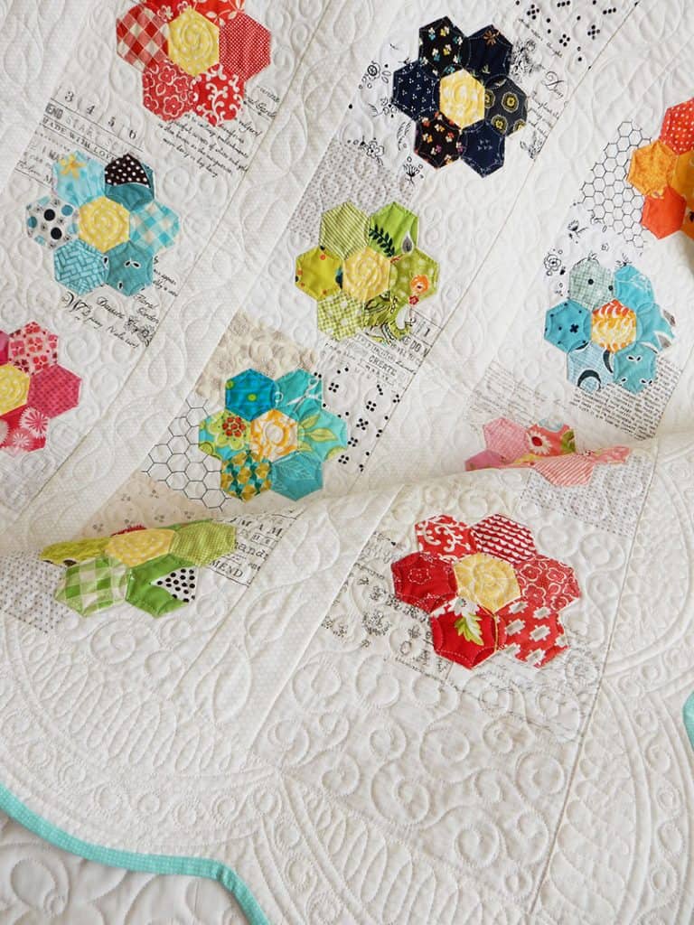 Flower Quilt Blocks featured by top US quilting blog A Quilting Life