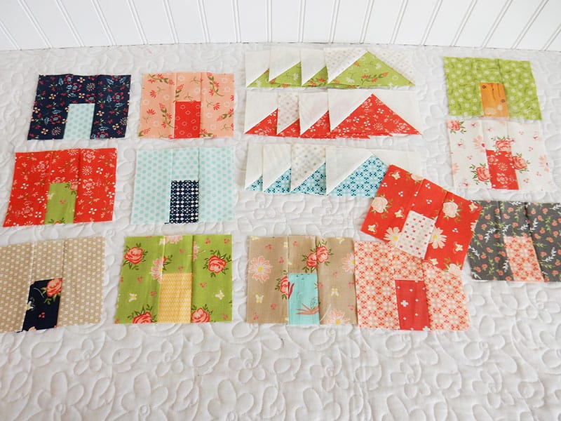 Village Quilt Blocks Process Photo