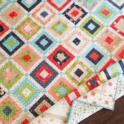 Weekender Quilt | | Stash Busting Quilts Projects and Ideas featured by top US quilting blog, A Quilting Life